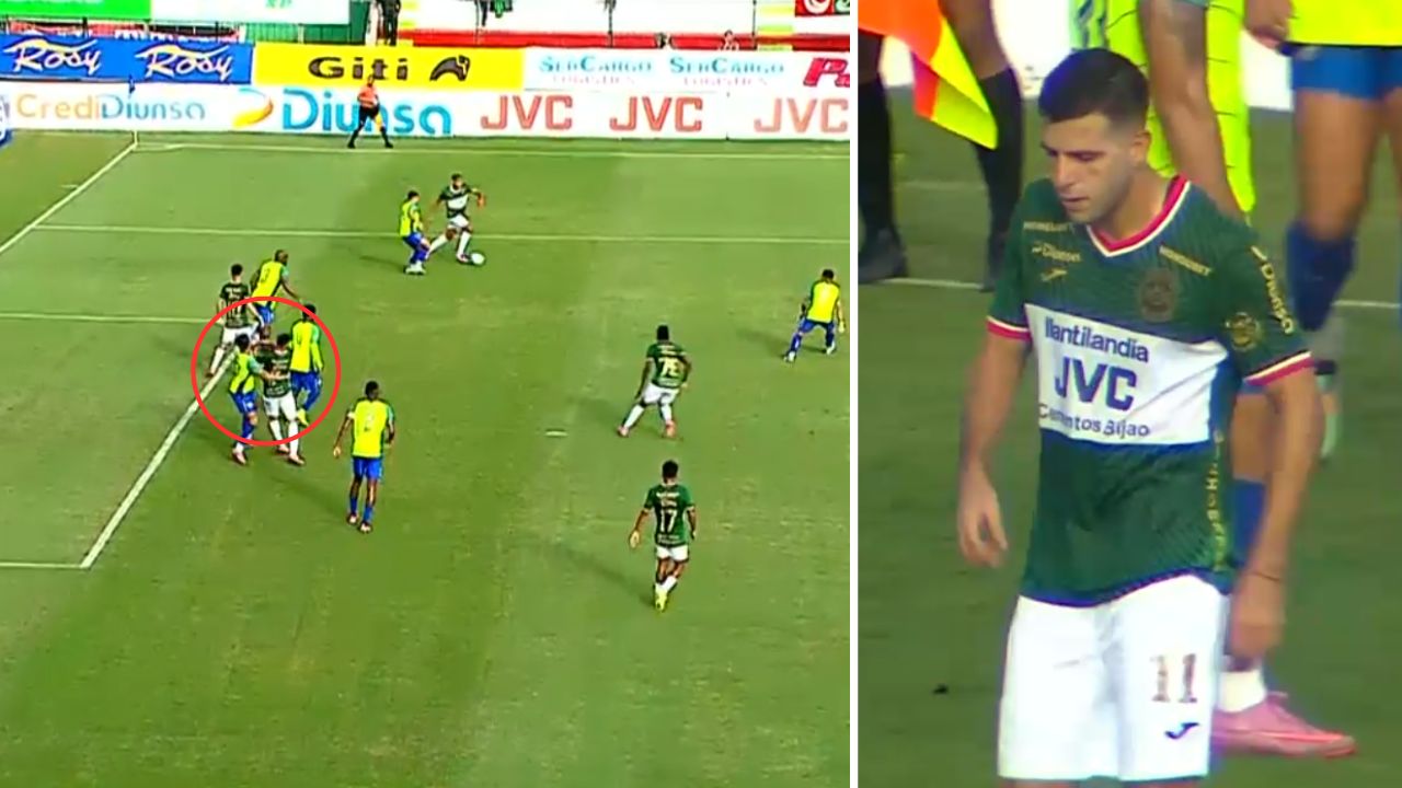 Nicolas Messiniti pierde de cabeza y suelta puñetazo a rival en pleno partido