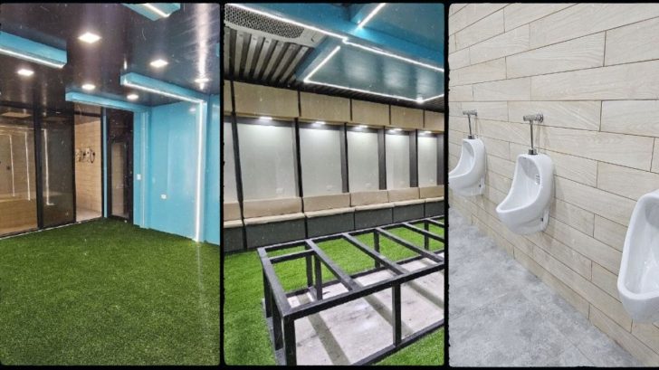 Así lucen los camerinos del Estadio Juan Ramón Brevé Vargas de Juticalpa