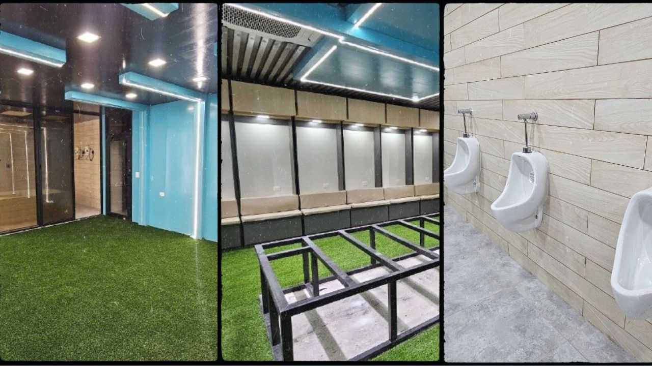 Así lucen los camerinos del Estadio Juan Ramón Brevé Vargas de Juticalpa