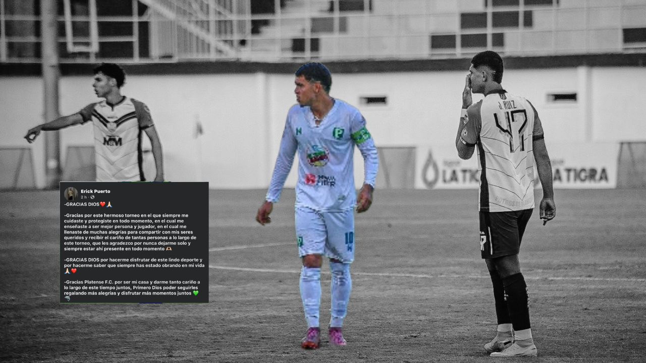 Erick Puerto deja mensaje de agradecimiento al Platense tras finalizar su torneo