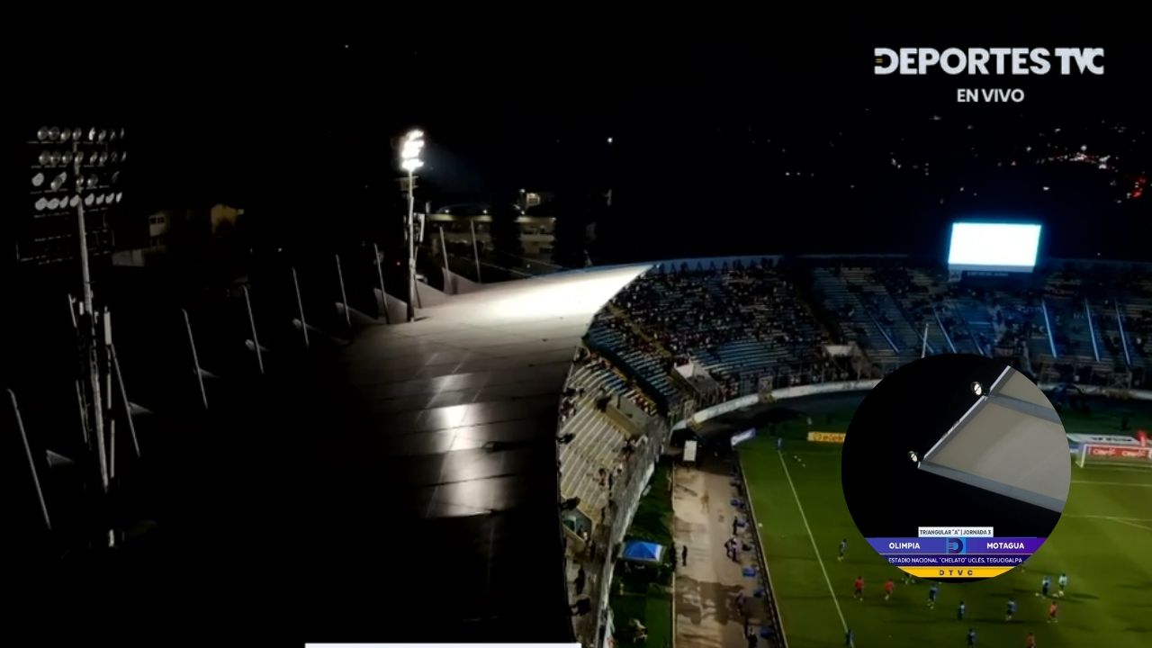 Iluminación del Estadio Chelato Uclés sufren problema previo a Olimpia vs Motagua