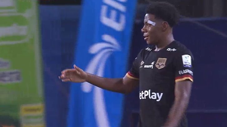 Dereck Moncada sigue en racha y anota su segundo gol con el Internacional de Bogotá