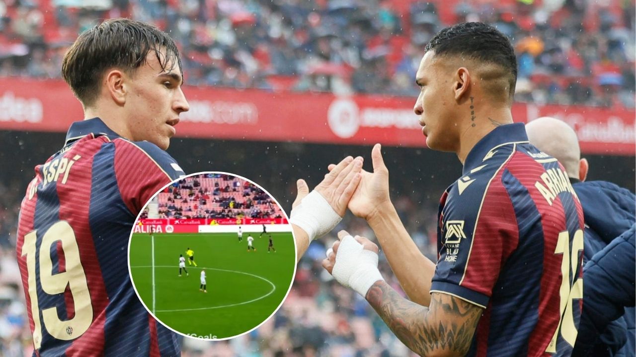 Así fue la primera asistencia de Kervin Arriaga con el Levante en LaLiga