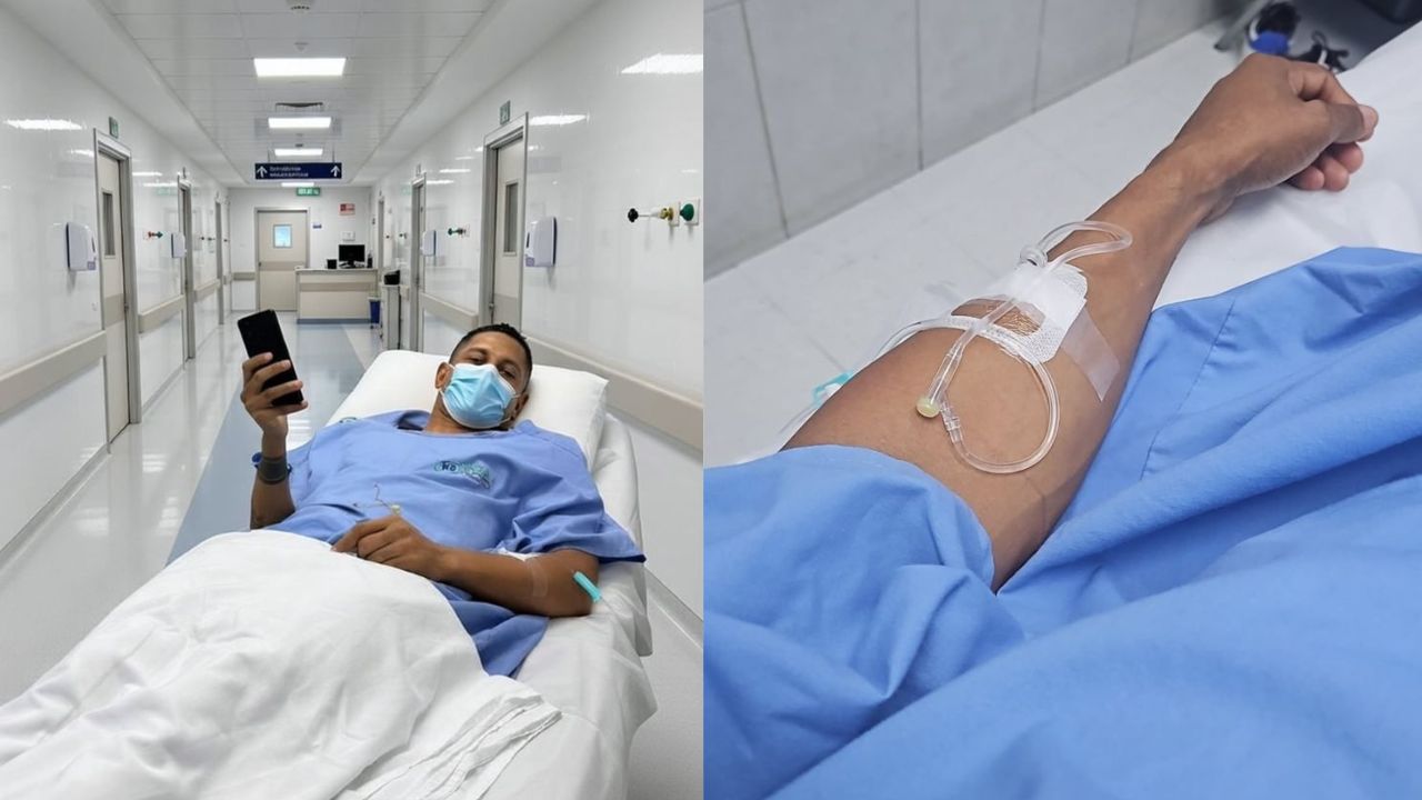 Carlo Costly fue operado de una de sus rodillas en hospital de San Pedro Sula