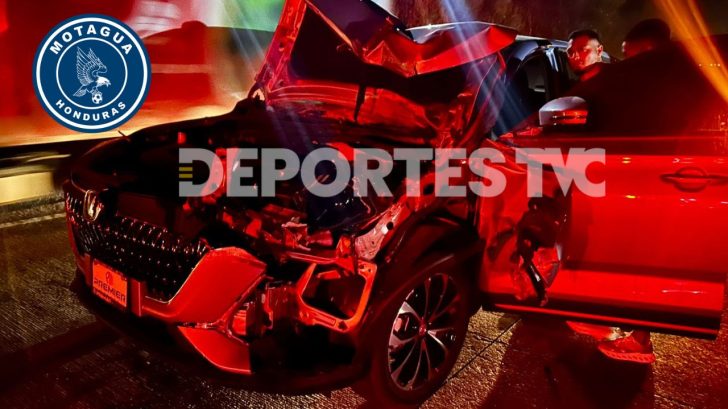 Jugadores del Motagua sufren accidente en su regreso a Tegucigalpa
