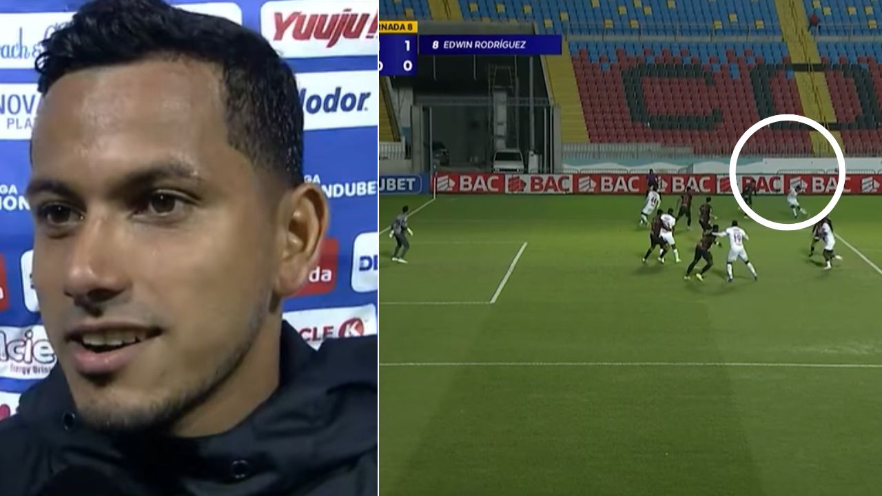 Edwin Rodríguez confiesa si quiso centrar o disparar en su golazo ante Choloma