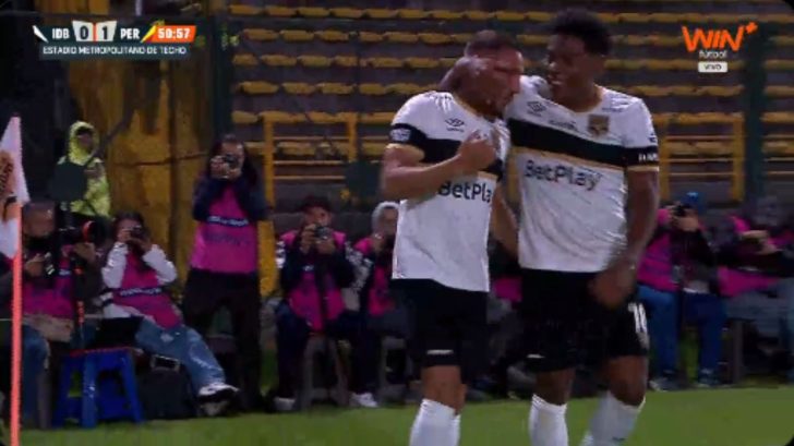 Dereck Moncada asiste en partido del Inter de Bogotá vs Deportivo Pereira