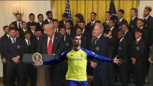 Donald Trump recordó a Cristiano Ronaldo en visita del Inter Miami a la Casa Blanca