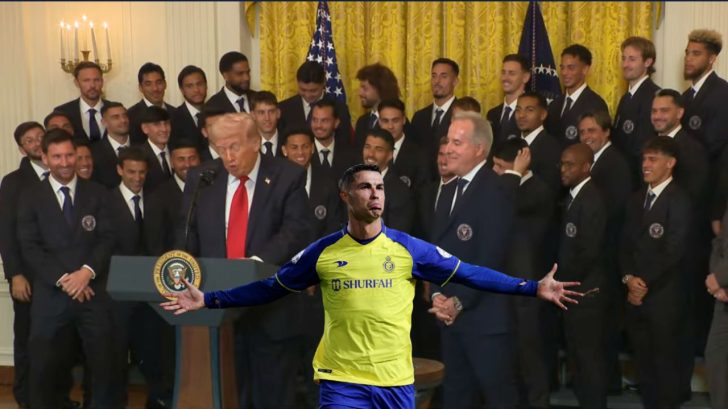 Donald Trump recordó a Cristiano Ronaldo en visita del Inter Miami a la Casa Blanca