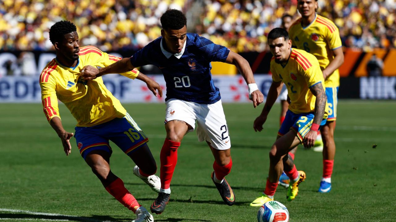 Francia ubica a una confundida Colombia tras propinarle goleada en amistoso