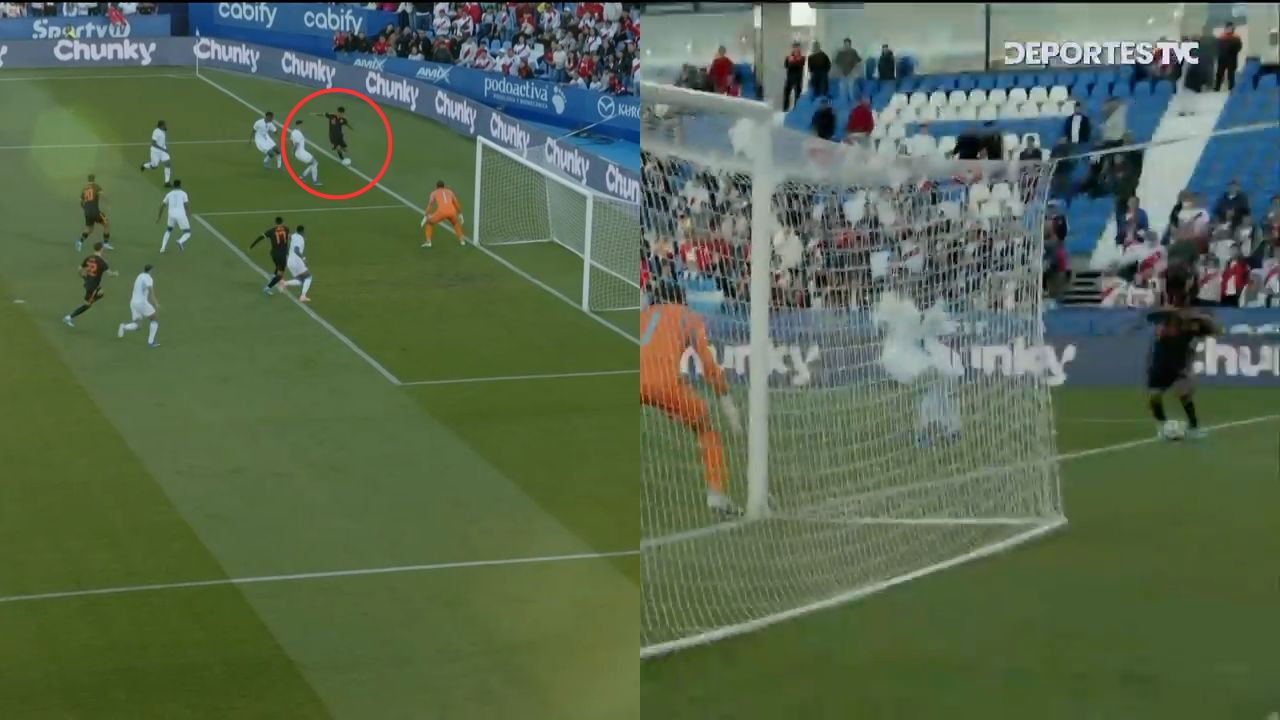 Así fue el gol de Perú que reclamó Honduras por posible abandonó del balón