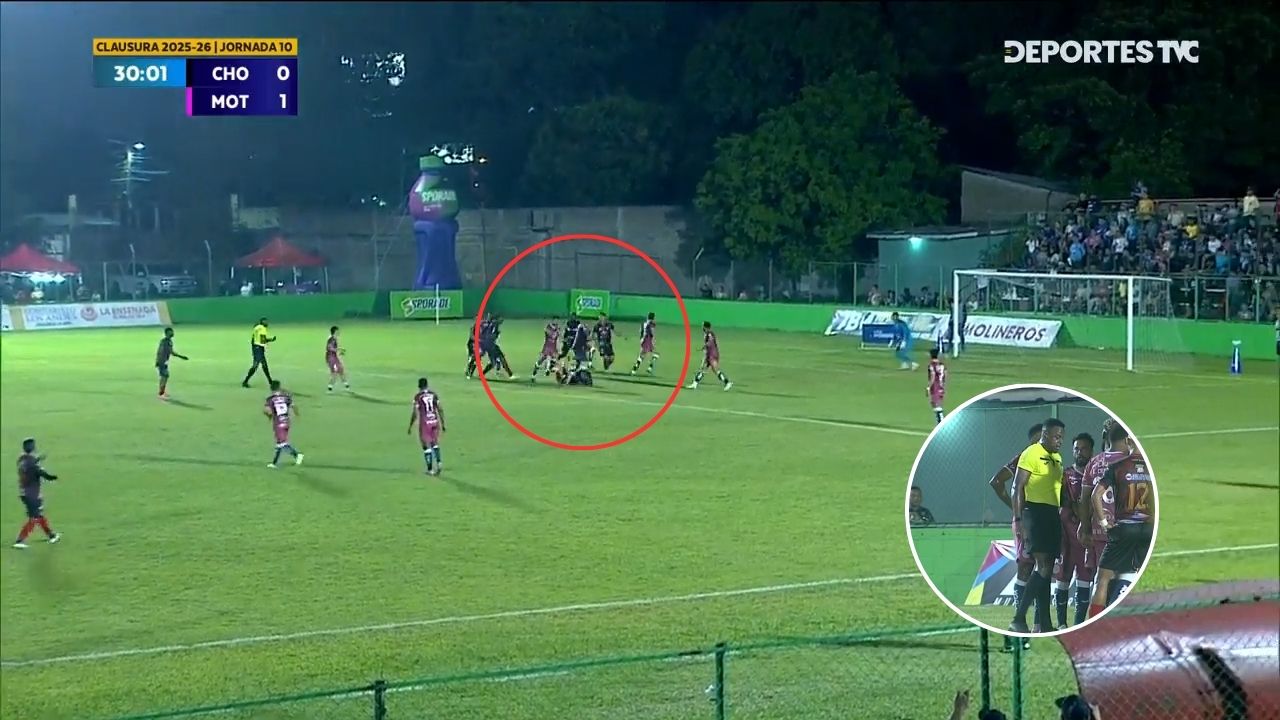 El polémico penal pitado en contra de Motagua en duelo ante Choloma