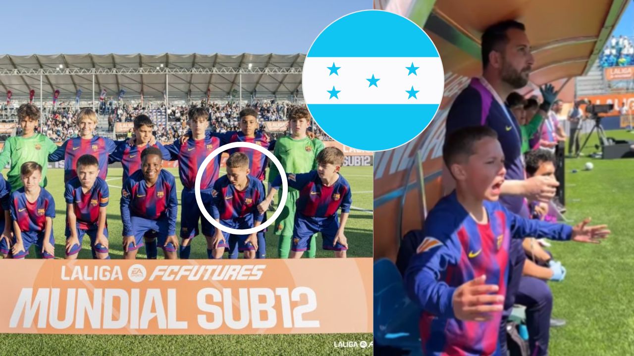 Hondureño Alessandro Mejía destaca con el Barcelona en el Mundial Sub-12