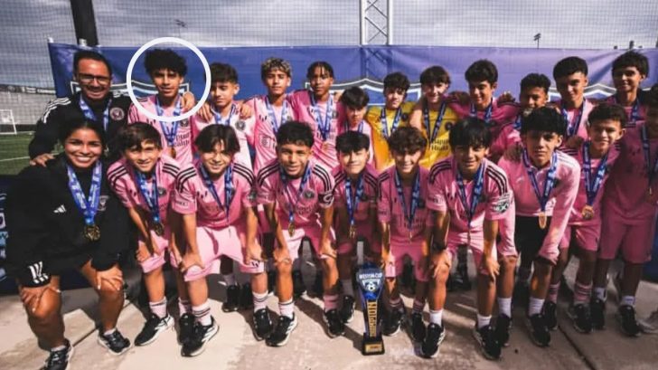 Jugador hondureño es compañero de Thiago Messi en la academia de Inter Miami