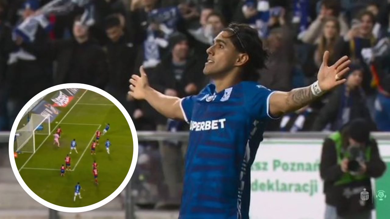Luis Palma rompe sequía con Lech Poznan y marca su quinto gol en la Liga de Polonia