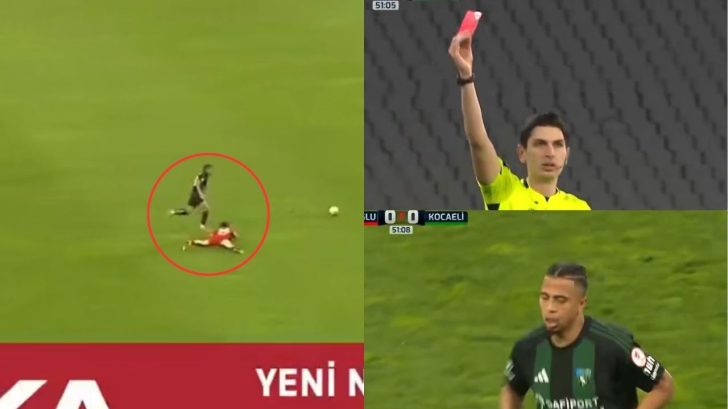 Así fue la expulsión de Rigoberto Rivas en último encuentro del Kocaelispor