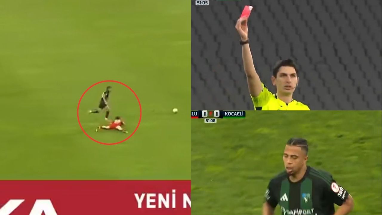 Así fue la expulsión de Rigoberto Rivas en último encuentro del Kocaelispor