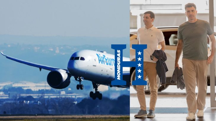 El lujoso avión en el que viajó la selección de Honduras a Madrid