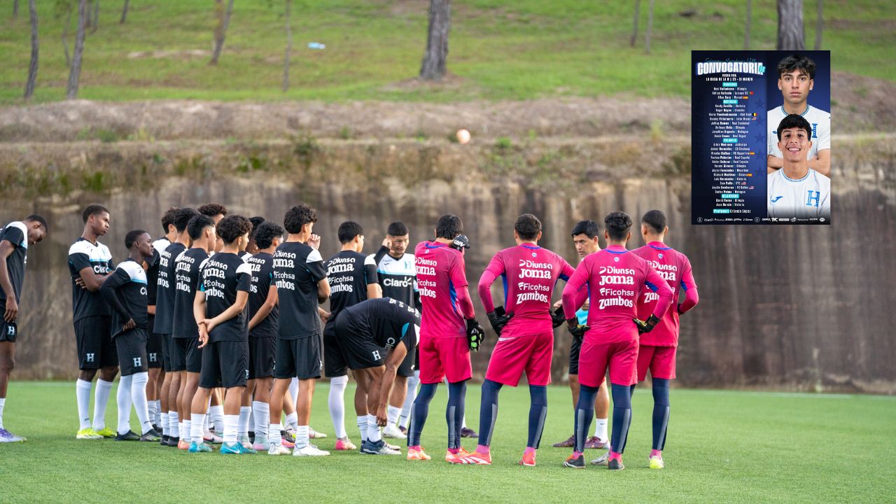 Selección Sub20 de Honduras gira convocatoria con ocho legionarios