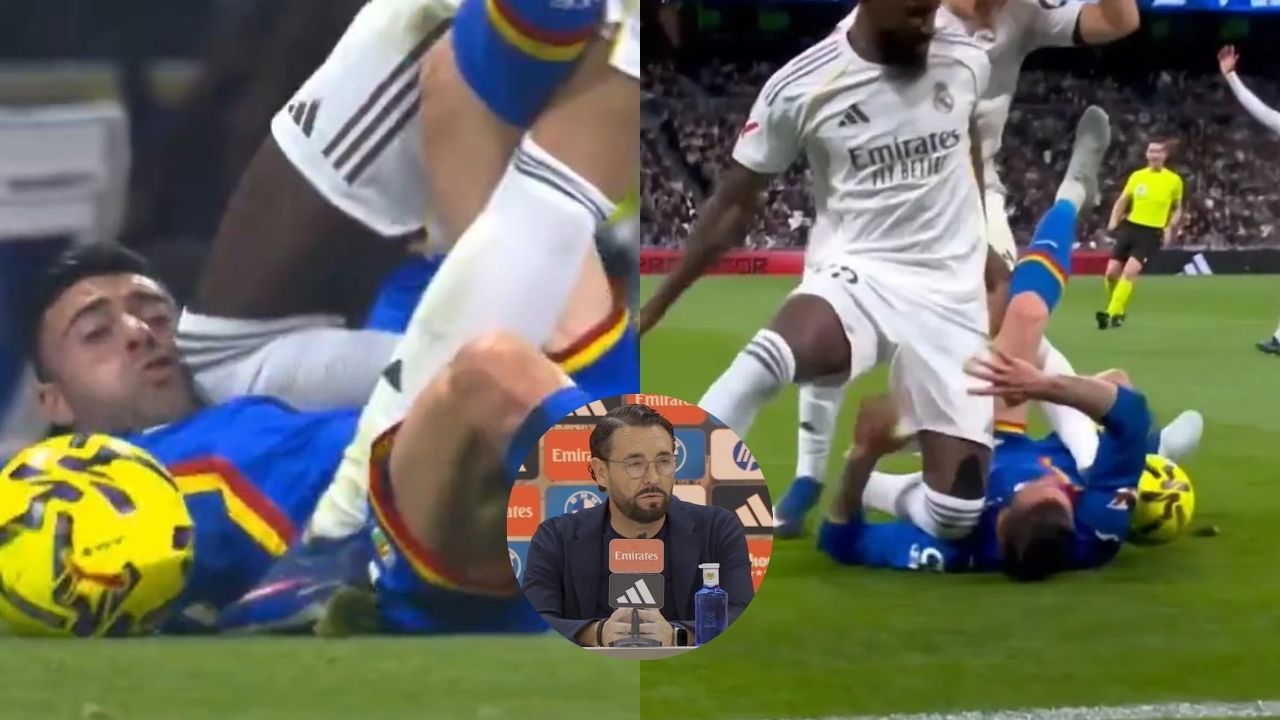 Técnico del Getafe reacciona a rodillazo de Rudiger en triunfo sobre Real Madrid