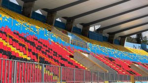 Así de desolado lució el estadio Nacional Chelato Uclés para el Motagua vs Juticalpa