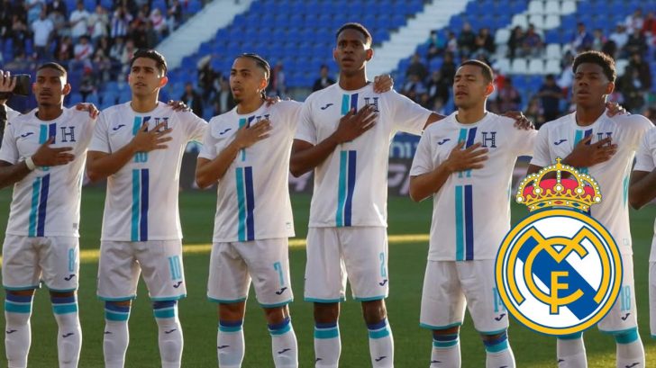 Jugadores de la Selección de Honduras visitan estadio Santiago Bernabéu