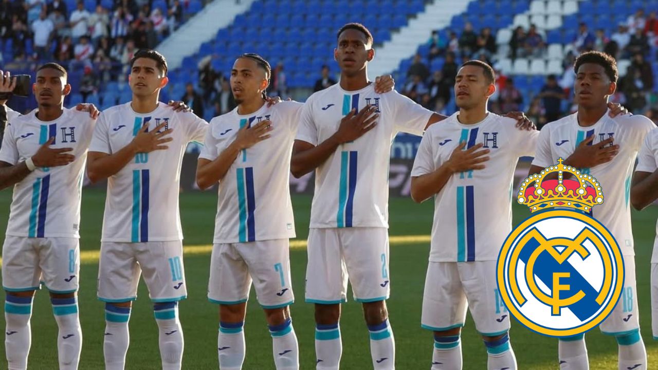 Jugadores de la Selección de Honduras visitan estadio Santiago Bernabéu
