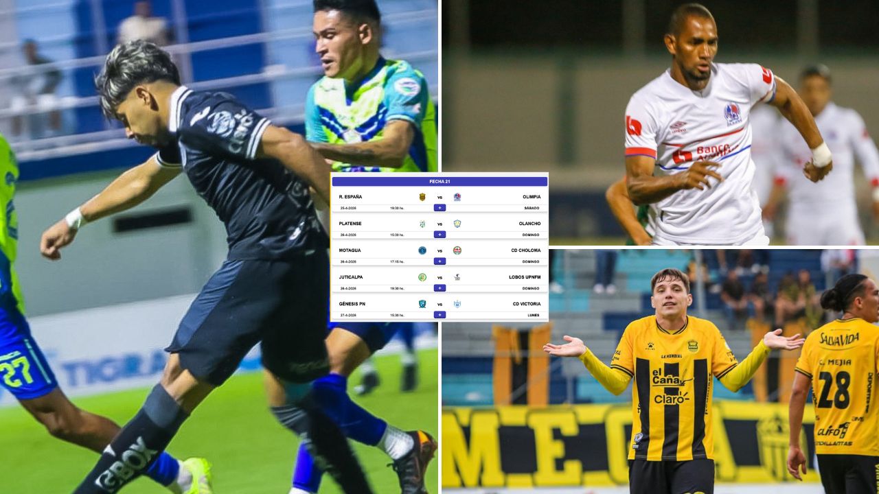 Así se jugarán los partidos de la jornada 21 de Liga Nacional de Honduras