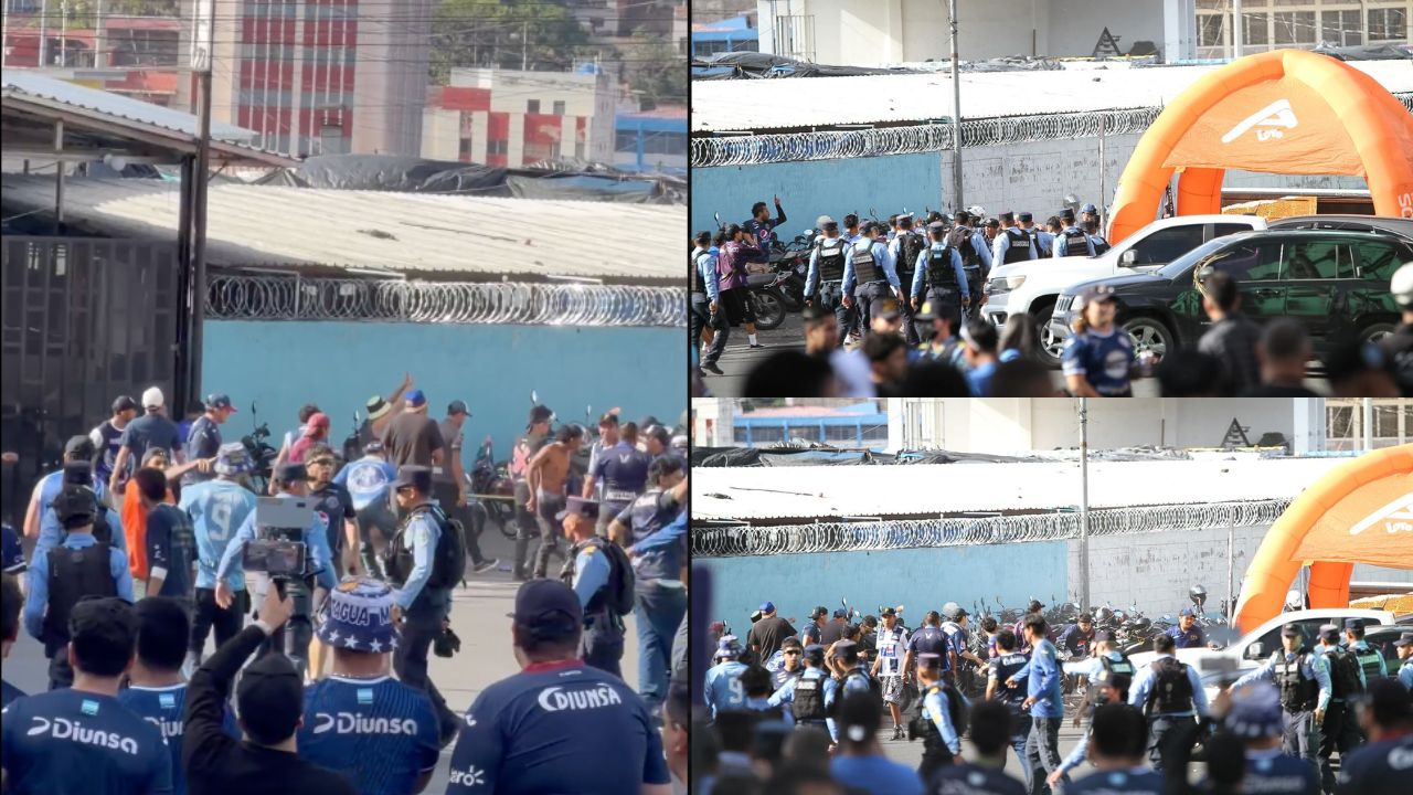 Motagua vs Olimpia: disturbios entre barras previo al clásico capitalino