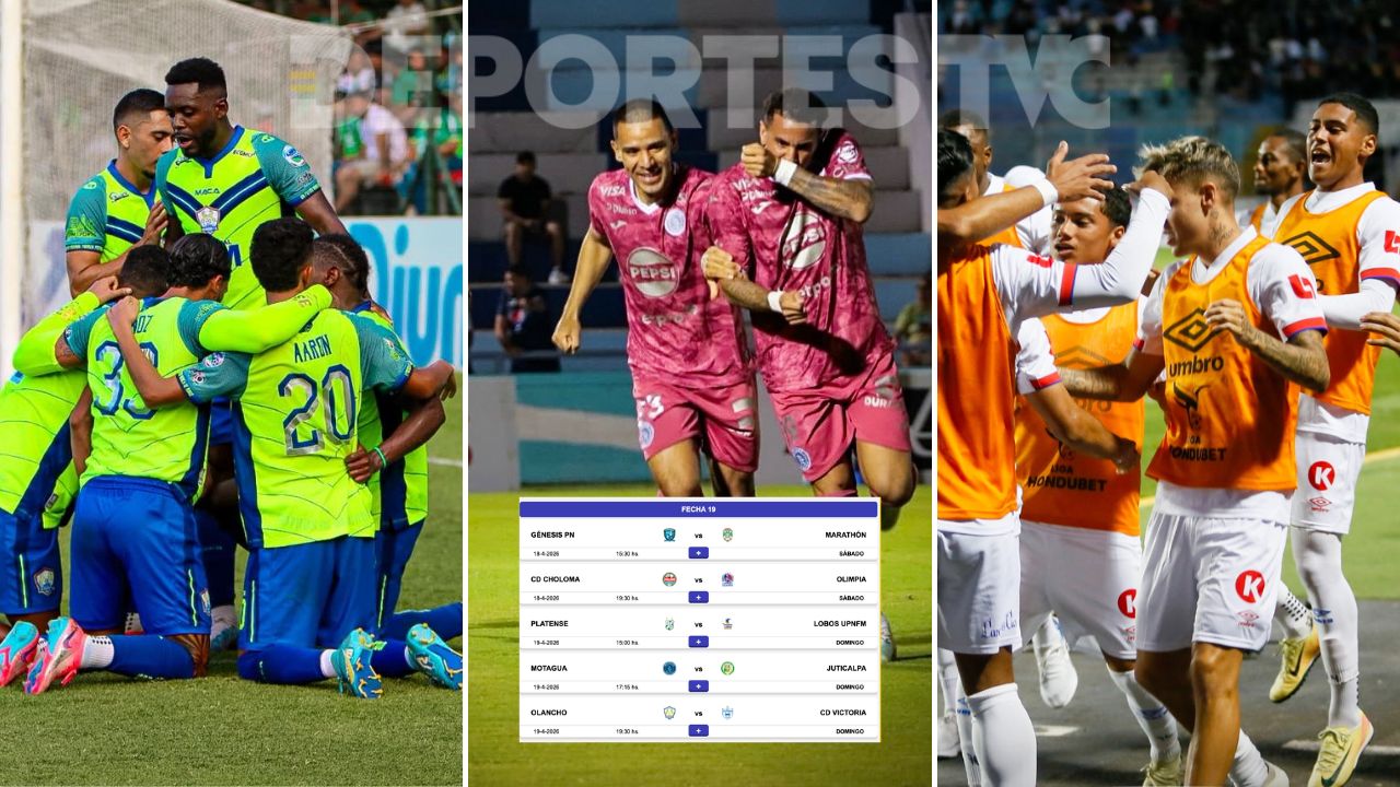 Confirman los partidos de la Liga Nacional de Honduras para la jornada 19