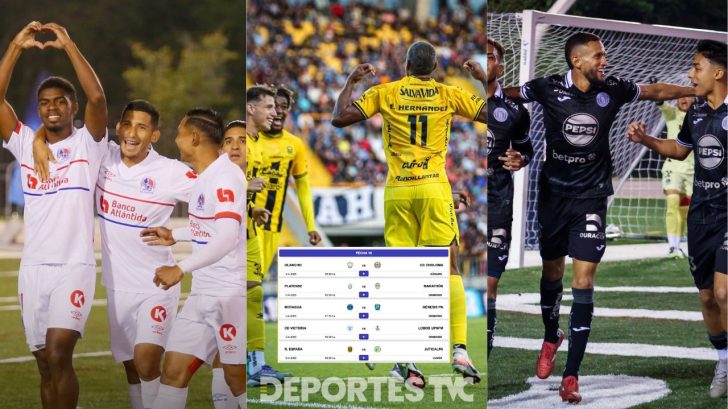 Así se jugarán los partidos de la Liga Nacional de Honduras por la jornada 16