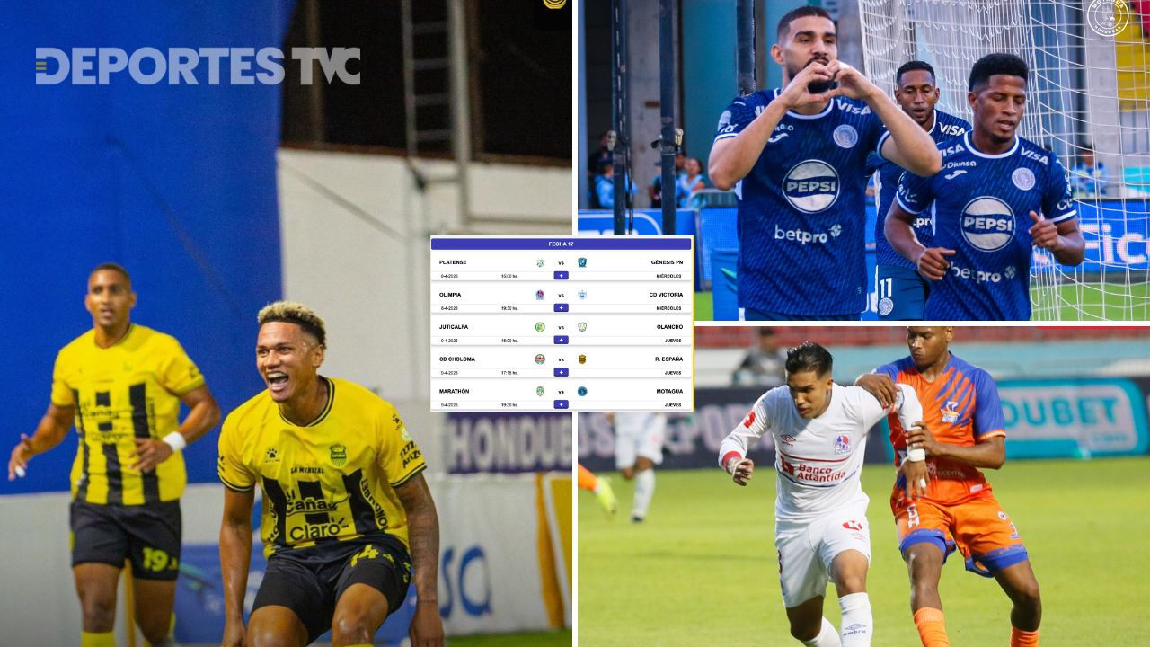 Partidos de la Liga Nacional de Honduras: Así se jugará la jornada 17