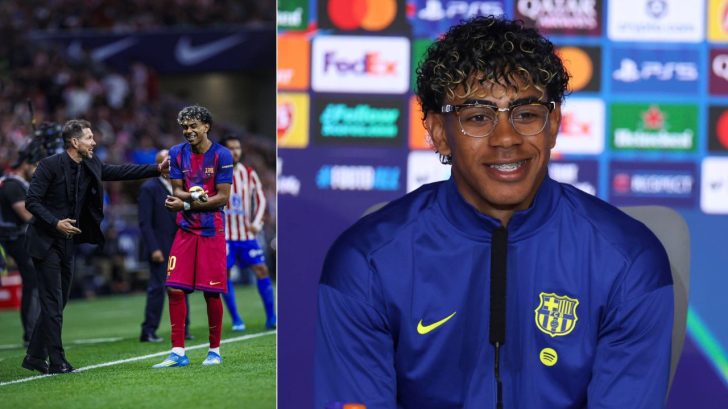 Lamine Yamal sorprende con petición al Cholo Simeone previo al Atlético vs FC Barcelona