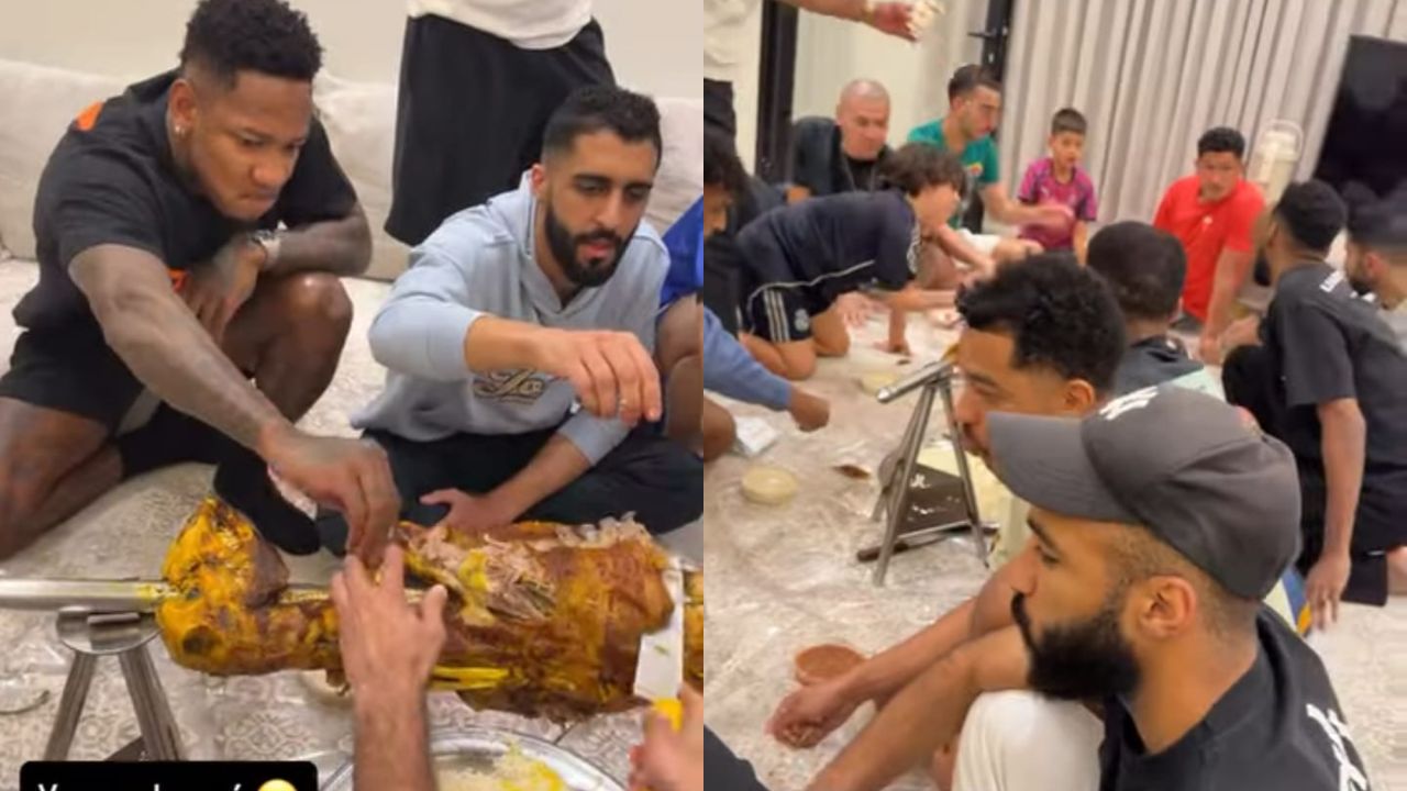 Romell Quioto impacta al aparecer comiendo en el suelo y con las manos en Arabia Saudita