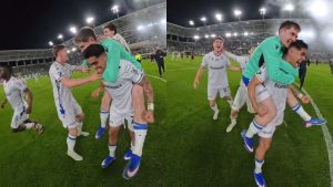 Así celebró Luis Palma el título de la liga polaca con el Lech Poznan