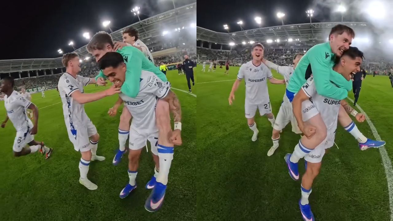 Así celebró Luis Palma el título de la liga polaca con el Lech Poznan