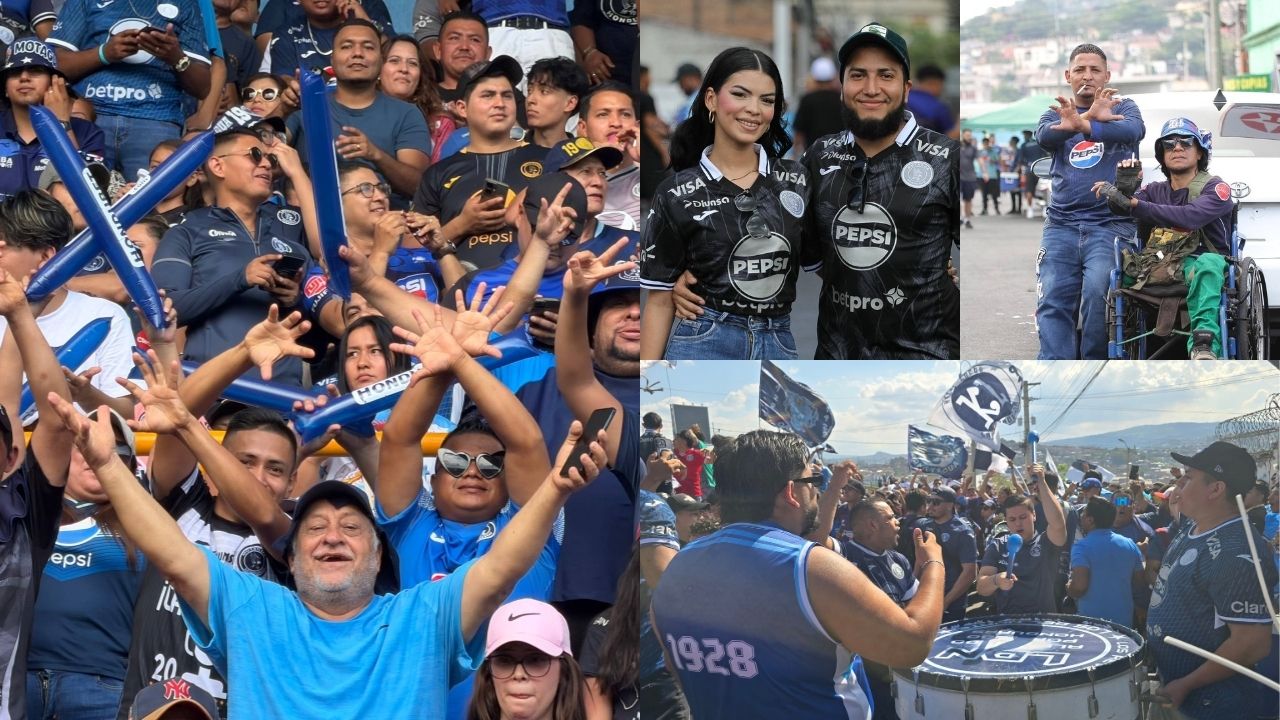Afición del Motagua abarrota el Estadio Nacional Chelato Uclés para Gran final