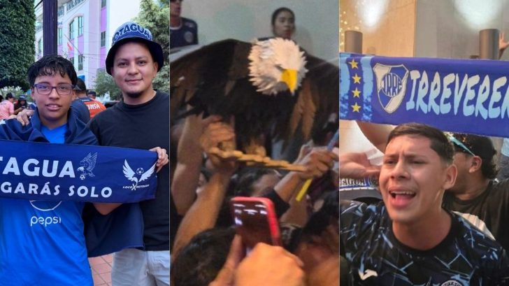 Afición de Motagua realiza banderazo previo a la Gran Final