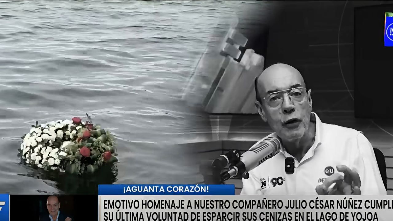 Así se esparcieron las cenizas de Julio César Núñez en el Lago de Yojoa