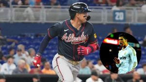 Imagen de Mauricio Dubón celebra a lo Cristiano Ronaldo en triunfo de Atlanta Braves