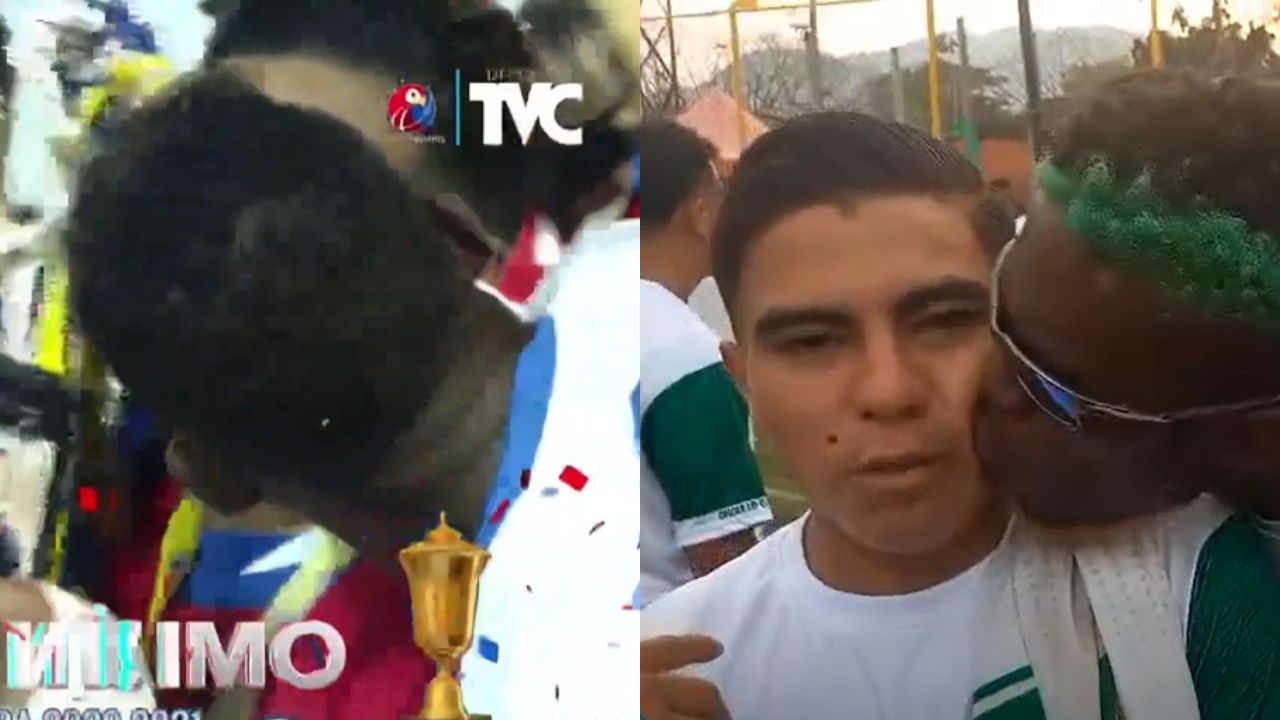 Jugadores campeones del Ascenso emulan 'beso de Beckeles y Chirinos'