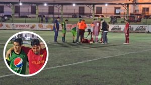 Jugadores hondureños son alcanzados por un rayo en pleno partido