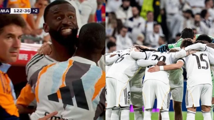 Rüdiger golpea a compañero del Real Madrid en plena crisis de club
