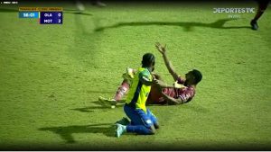Imagen de Romario Da Silva se fractura vs Olancho FC y se pierde el resto del torneo
