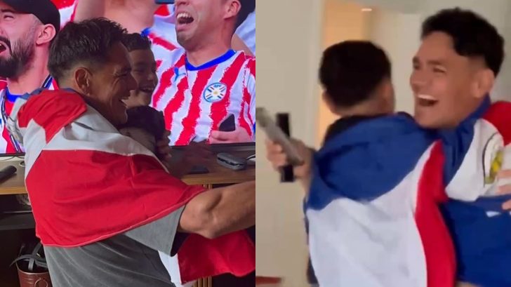 Así celebró Roberto Moreira el triunfo de Paraguay sobre Alemania