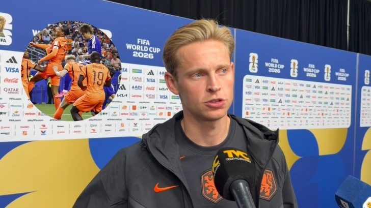 Frenkie de Jong reacciona a empate de Países Bajos ante Japón