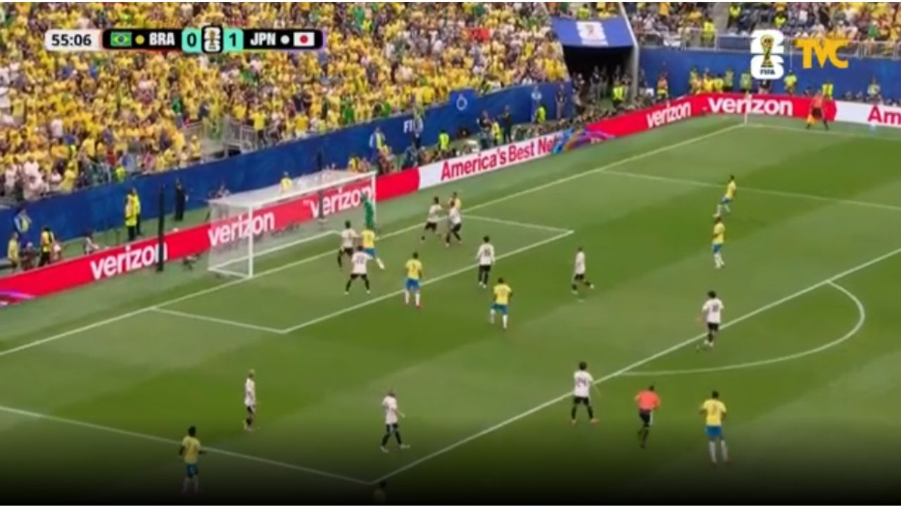 Así fue el gol de Casemiro con el que Brasil le empató a Japón