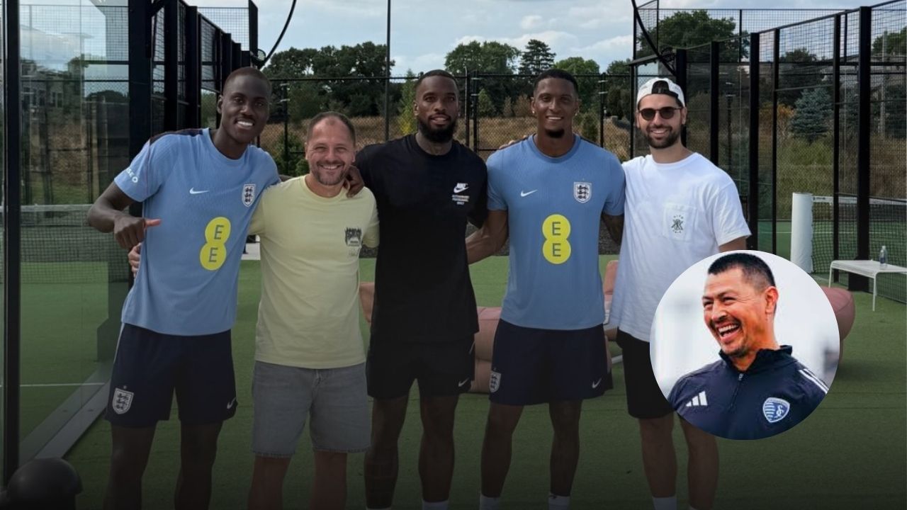 Figuras de Inglaterra visitaron negocio de Roger Espinoza durante Mundial 2026