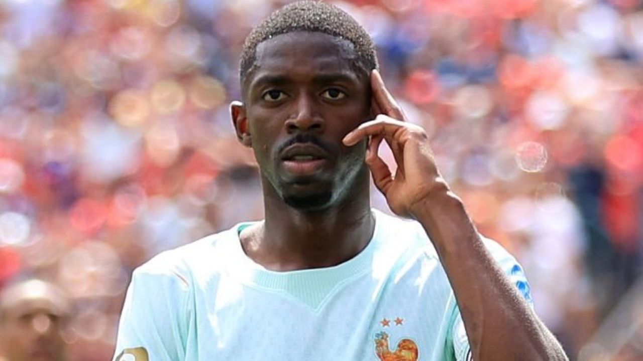 La emotiva celebración de gol de Ousmane Dembelé en victoria de Francia sobre Noruega