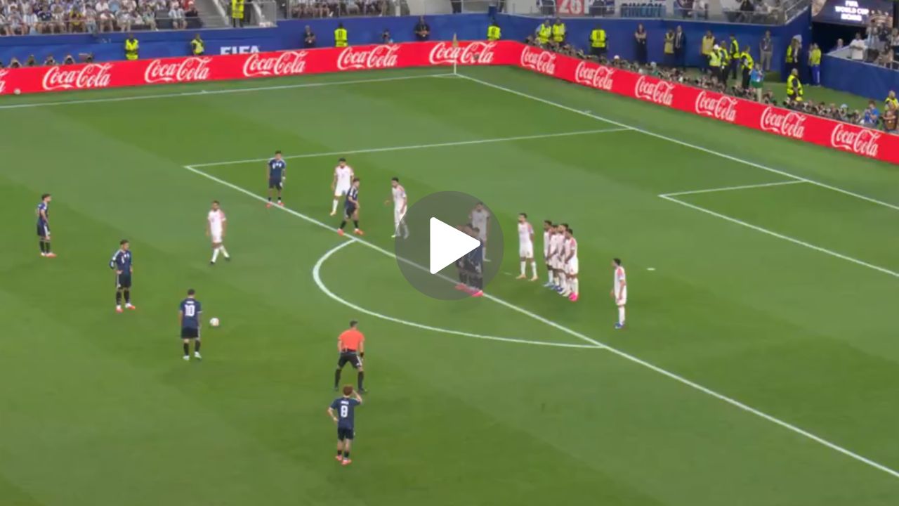 Así fue el golazo de Lionel Messi en el triunfo de Argentina sobre Jordania